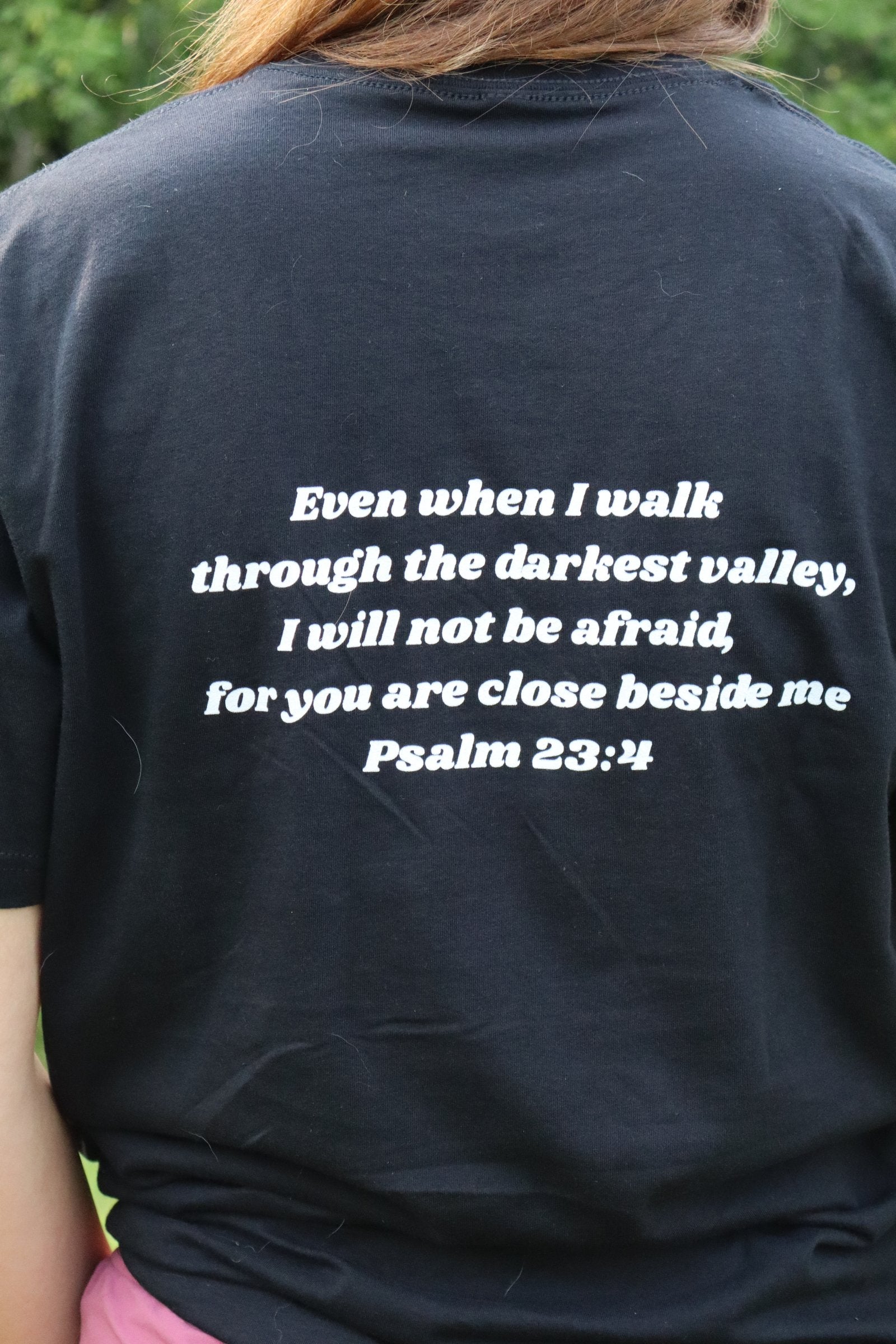 Psalm 23:4 Christian Shirt | Bold Valley Bible Verse Tee, Unisex Fit