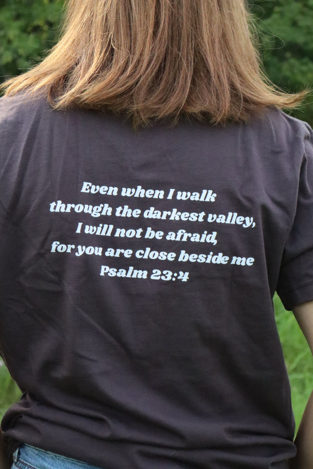 Psalm 23:4 Christian Shirt | Bold Valley Bible Verse Tee, Unisex Fit