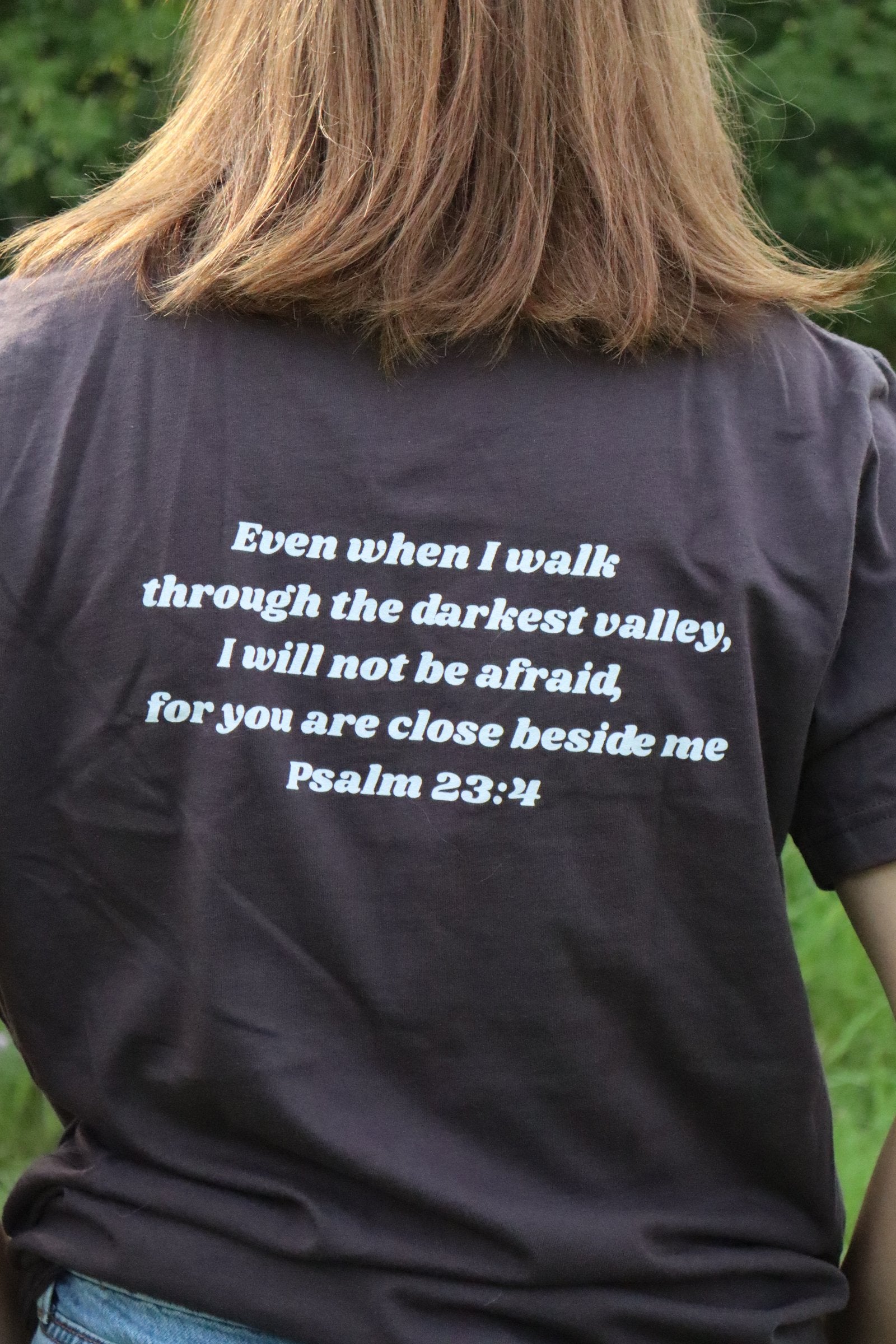 Psalm 23:4 Christian Shirt | Bold Valley Bible Verse Tee, Unisex Fit
