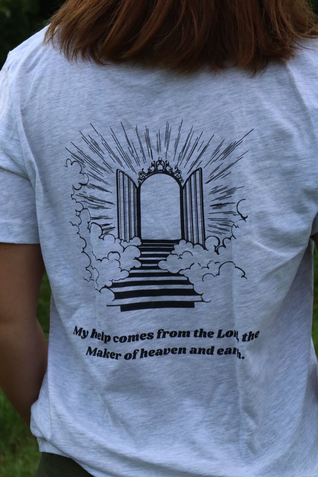 Psalm 121 Christian Shirt | Lift My Eyes to the Mountains Bible Verse Tee