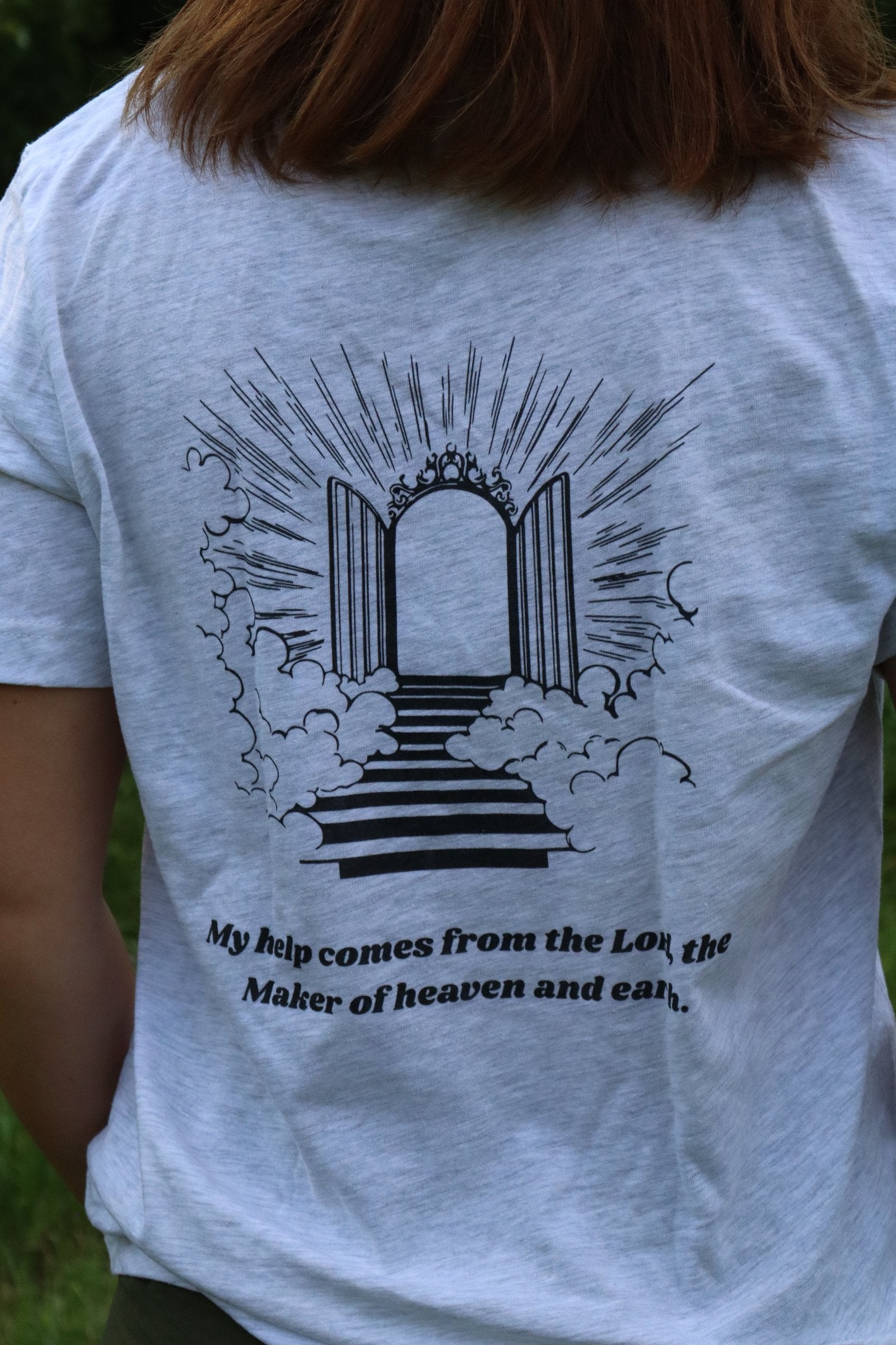 Psalm 121 Christian Shirt | Lift My Eyes to the Mountains Bible Verse Tee