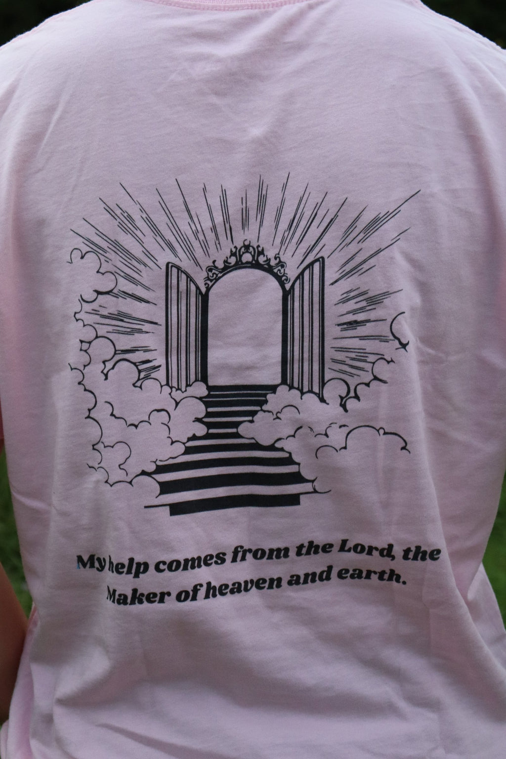 Psalm 121 Christian Shirt | Lift My Eyes to the Mountains Bible Verse Tee